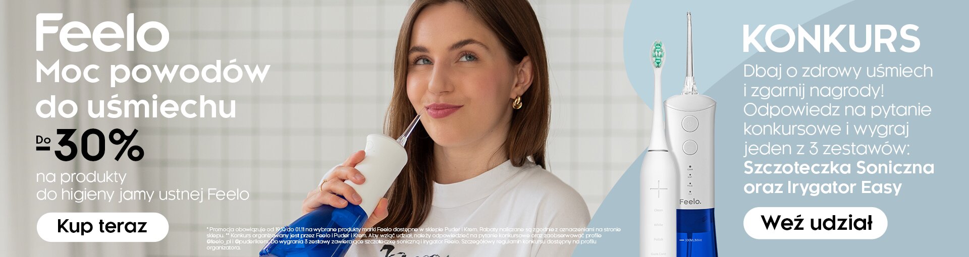 Feelo – moc powodów do uśmiechu. Do -30% na produkty do higieny jamy ustnej oraz konkurs z nagrodami.