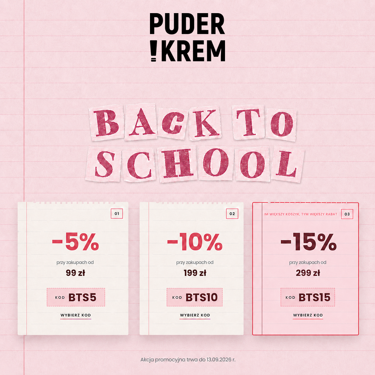  Back to School 2026 – promocje do -50% + dodatkowe rabaty z kodami