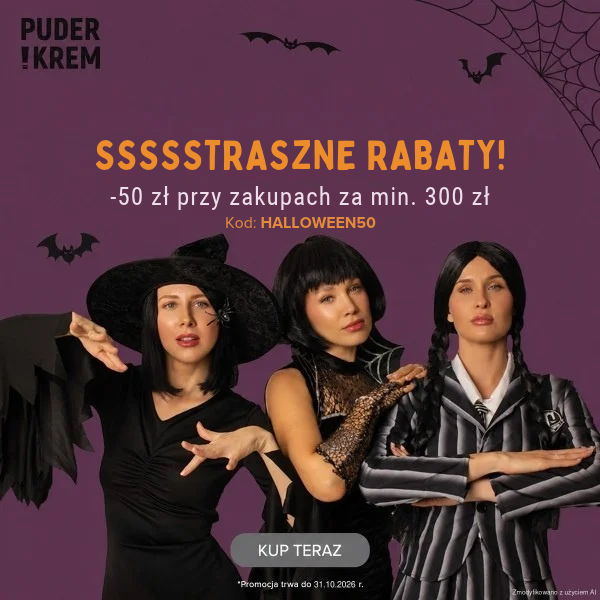 Halloween w Puder i Krem – SSSSSTRASZNE RABATY! 50 zł mniej!