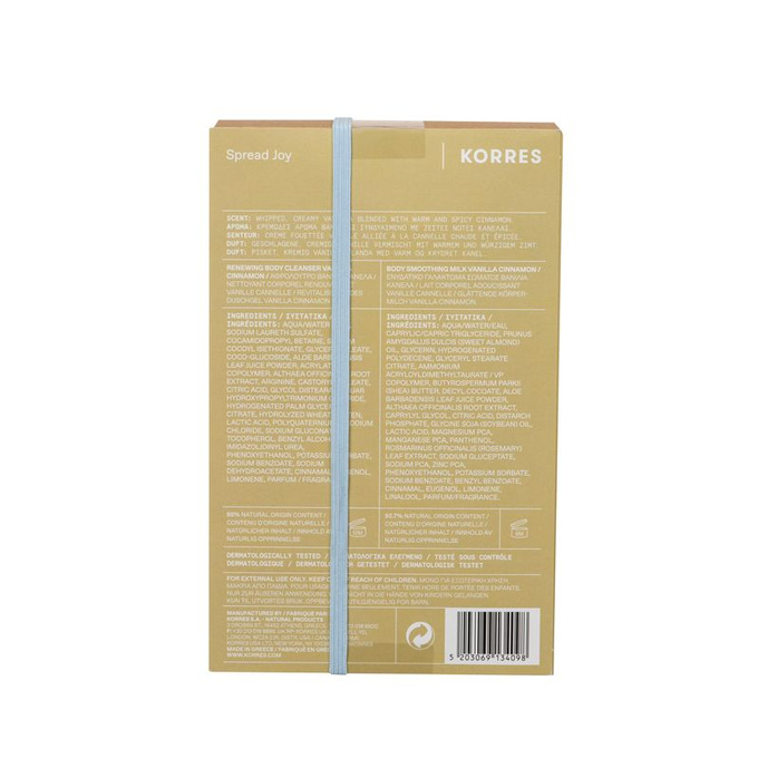 Korres Zestaw Vanilla Cinnamon - Żel pod prysznic & Mleczko do ciała