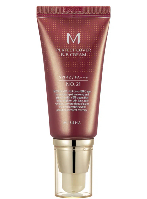 MISSHA Kryjący krem BB, 21 Light Beige, 50 ml