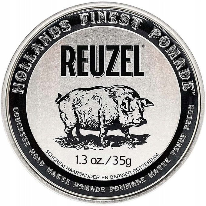 Reuzel Hollands Finest Pomade Concrete Hold Matte matująca pomada do włosów na bazie wody 35g