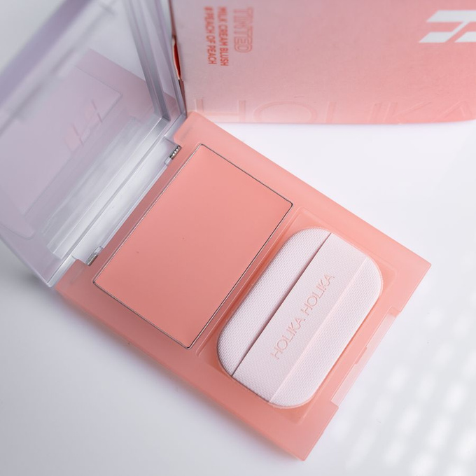 Holika Holika Tinted Milk Cream Blush - Kremowy róż do policzków 02 Peach of Peach, 5 g