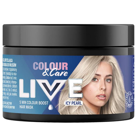 Live Colour&Care 5 minutowa koloryzująca i pielęgnująca maska do włosów Icy Pearl 150 ml