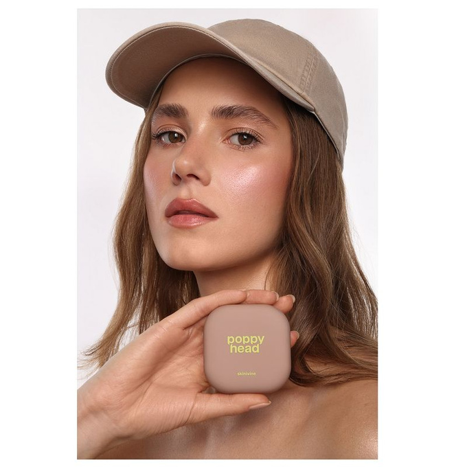 poppy head skinivine pressed powder Puder prasowany - 02 Truly, 6,5 g