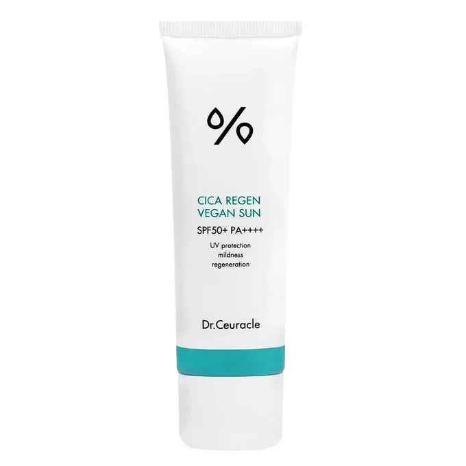Dr. Ceuracle Cica Regen Vegan Sun SPF50+/PA++++ kojący krem-żel z filtrem, 50 ml