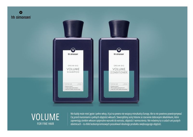 HH SIMONSEN Szampon Do Budowania Objętości Włosów, 250 ml
