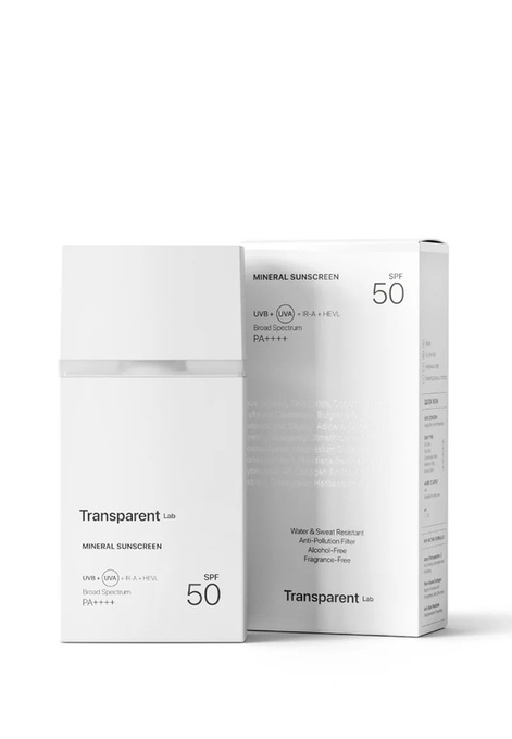 Transparent Lab Mineral Sunscreen – mineralny krem z filtrem SPF 50, 100 ml