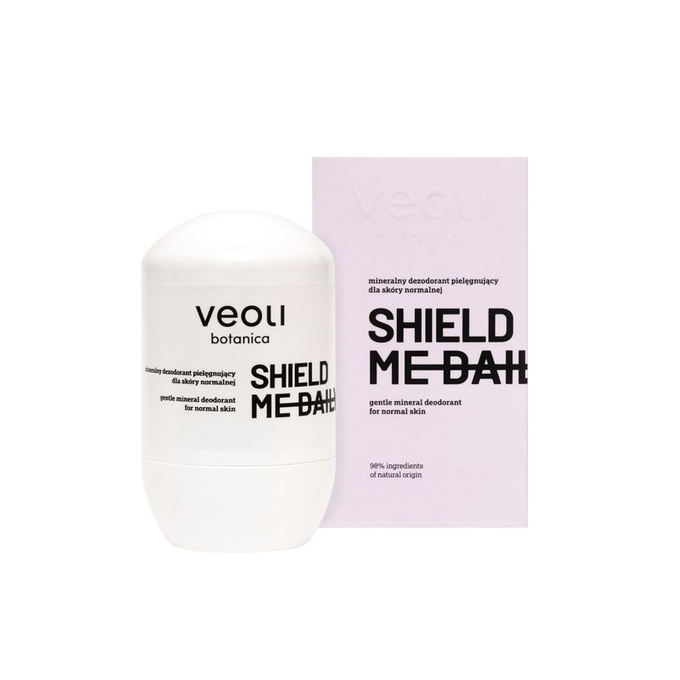 Veoli Botanica SHIELD ME DAILY mineralny dezodorant pielęgnujący do skóry normlanej, 50 ml