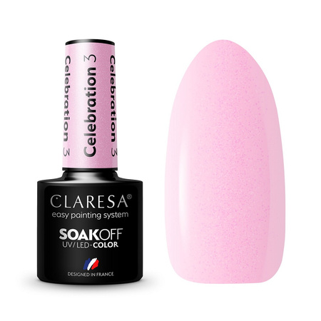 Claresa Soak Off UV/LED Celebration lakier hybrydowy 3 5g