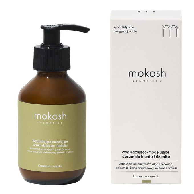 Mokosh Wygładzająco-modelujące serum do biustu i dekoltu Kardamon z wanilią, 140 ml