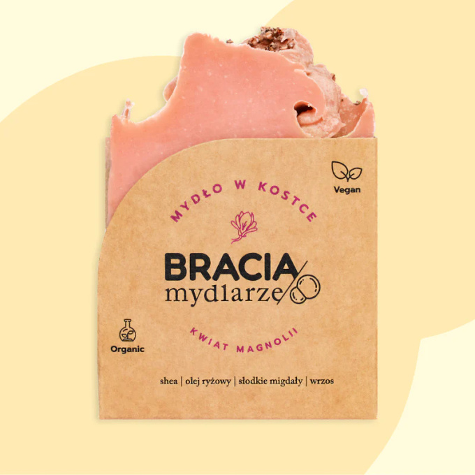 Bracia Mydlarze Kwiat Magnolii mydło w kostce, 120 g