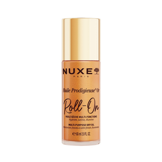 Nuxe Huile Prodigieuse Or Roll-On suchy olejek z drobinkami w roll-onie, 60  ml