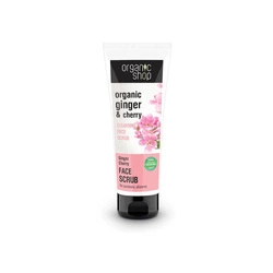 Organic Ginger & Cherry Cleansing Face Scrub oczyszczający scrub do twarzy 75 ml