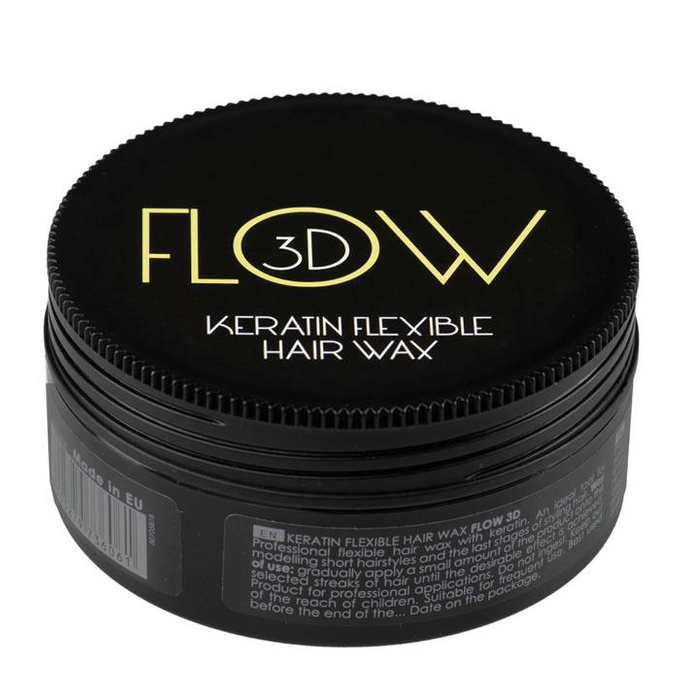 Flow 3D Keratin Flexible Hair Wax elastyczny wosk do włosów z keratyną 100g
