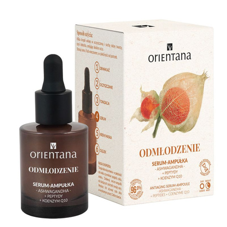 Orientana, Serum-ampułka ODMŁODZENIE Ashwagandha 