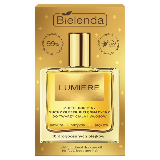 Bielenda Lumiere Multifunkcyjny suchy olejek pielęgnacyjny, 50 ml