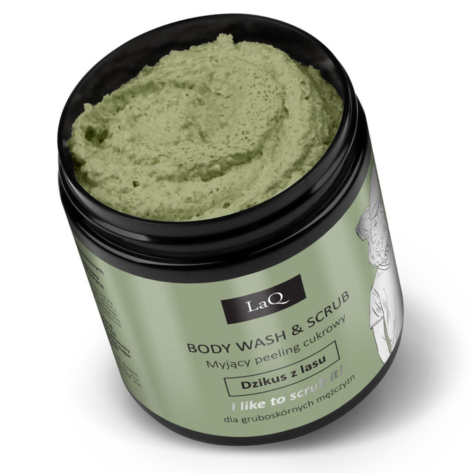 LaQ DZIKUS Z LASU myjący peeling cukrowy, 220 g