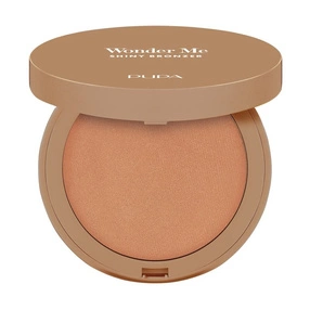 PUPA Milano Wonder Me Shiny Bronzer Rozświetlający wypiekany bronzer 001 Light Neutral, 6 g