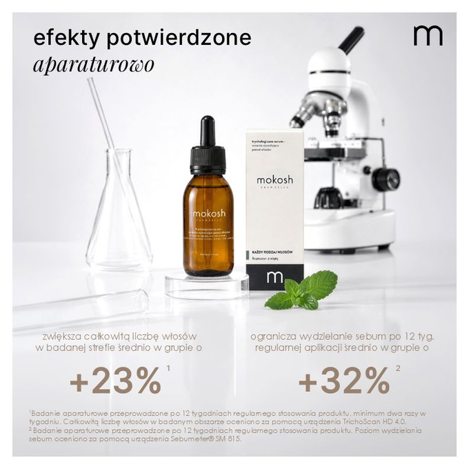 Mokosh Trychologiczne serum - wcierka stymulująca porost włosów, 90 ml