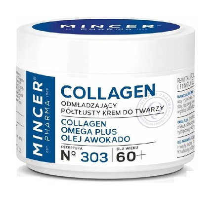 Collagen 60+ odmładzający półtłusty krem do twarzy No.303 50 ml