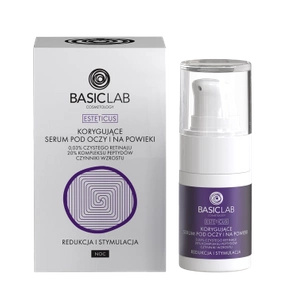 BasicLab Dermocosmetics Korygujące serum pod oczy i na powieki 0,05 czystego retinalu 15 ml 