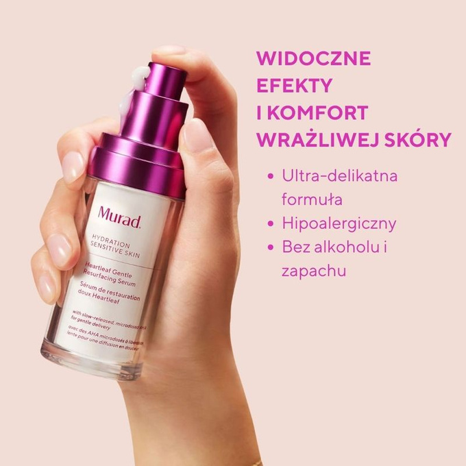 Murad Sensitive skin heartleaf gentle resurf serum - Delikatnie złuszczające serum, 30 ml