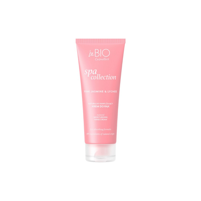 beBIO spa collection Naturalny nawilżający krem do rąk Pink Jasmine & Lychee, 50 ml