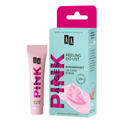 Aloes Pink wygładzający peeling do ust lip care scrub 10g