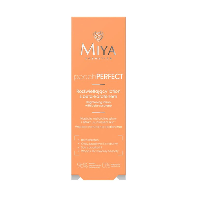 Miya peachPERFECT - Rozświetlający lotion z beta-karotenem, 50 ml