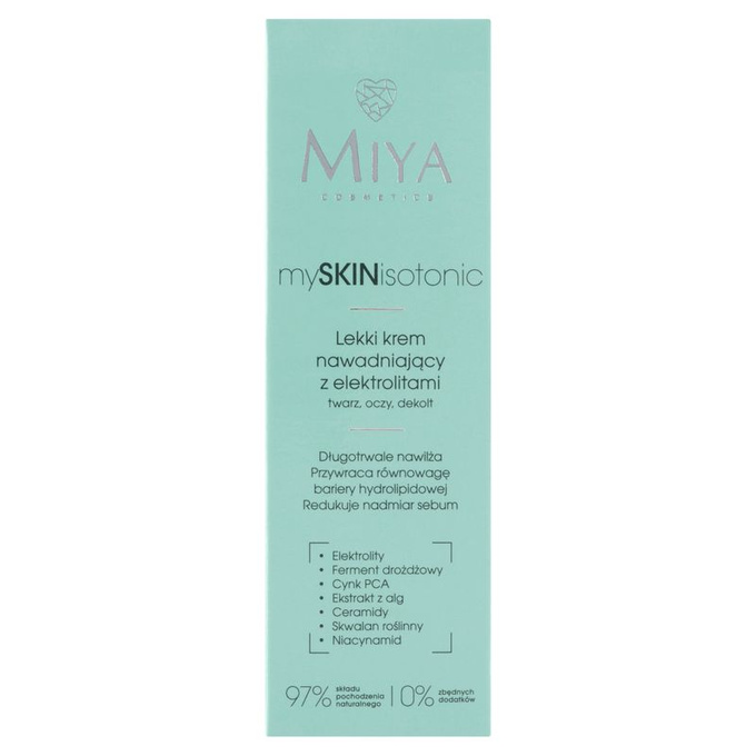 Miya mySKINisotonic – Lekki krem nawadniający z elektrolitami, 40 ml