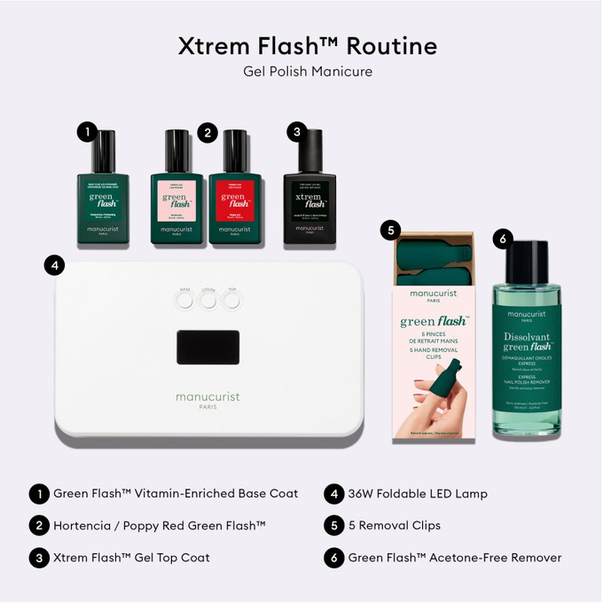 Manucurist xtrem Flash Set Zestaw z lampą LED