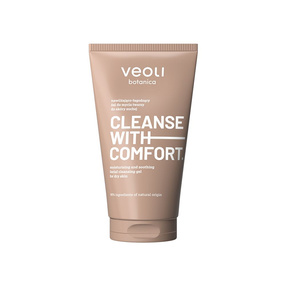 Veoli Botanica Cleanse With Comfort Nawilżający żel do mycia twarzy, 150 ml