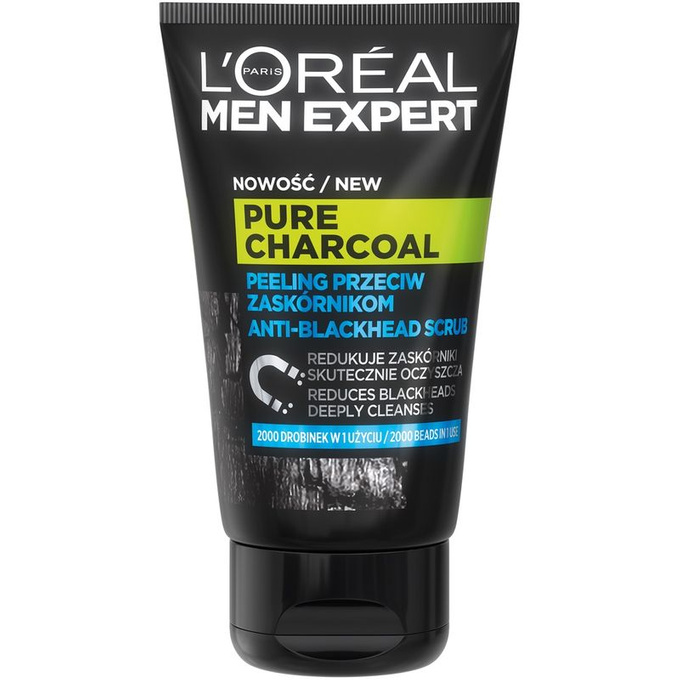 Loreal Paris Men Expert peeling przeciw zaskórnikom Pure Power Charcoal 100ml