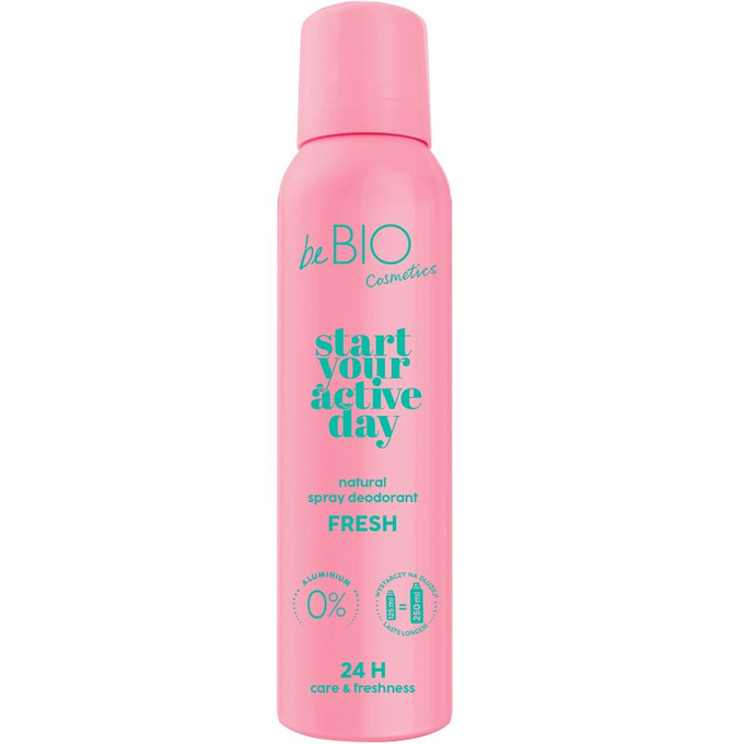 beBIO Naturalny dezodorant w sprayu Fresh, 125 ml