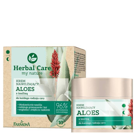 Herbal Care krem nawilżający Aloes z inuliną 50 ml