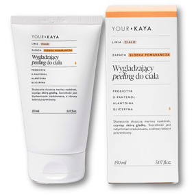Your KAYA Wygładzający peeling do ciała o zapachu słodkiej pomarańczy, 150 ml