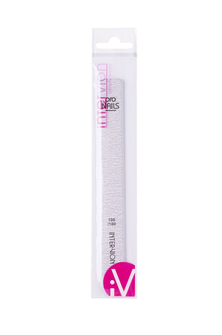 intervion Pilnik do paznokci prosty 100/180 PRO NAILS