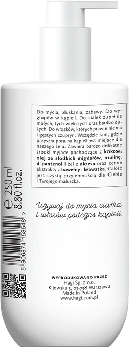 Hagi Baby naturalny żel do mycia ciała dla dzieci 250 ml
