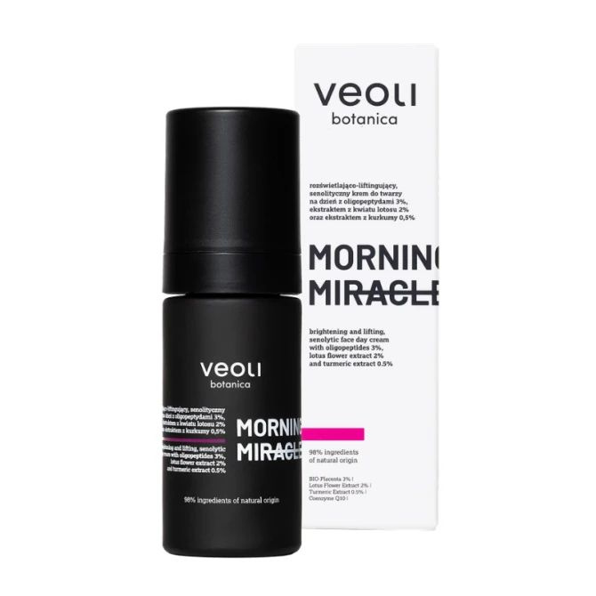 Veoli Botanica Morning Miracle Rozświetlająco-liftingujący krem do twarzy na dzień, 30 ml