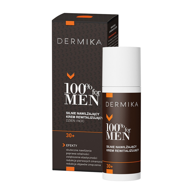 Dermika 100% For Men Krem nawilżający 30+ 50 ml