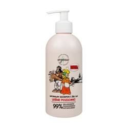 4organic szampon i żel do mycia dla dzieci Leśne Poziomki 350 ml