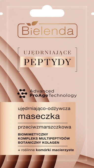 Bielenda Ujędrniające Peptydy Ujędrniająco-odżywcza maseczka przeciwzmarszczkowa, 8 g
