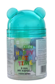 HISKIN KIDS Happy Bath Time, Kule do kąpieli, Miś, 9 szt
