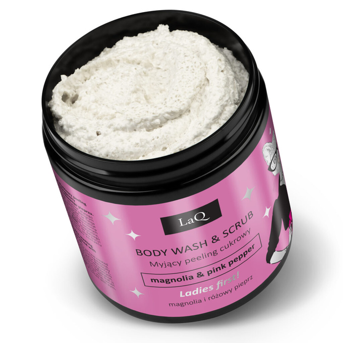 LaQ MAGNOLIA myjący peeling cukrowy, 220 g