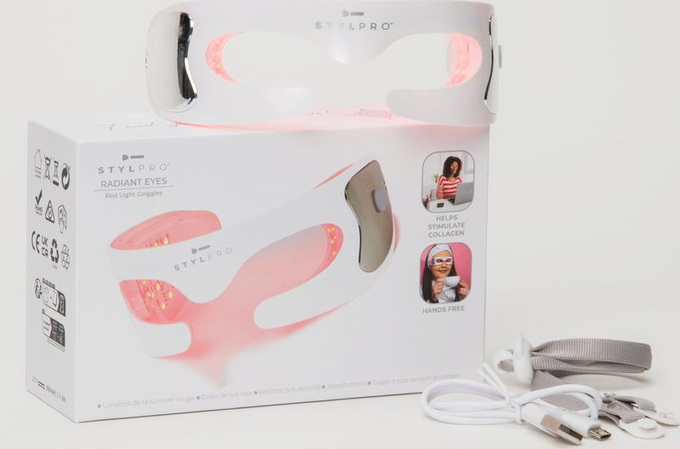 STYLPRO Radiant Eyes Red LED Goggles, okulary do terapi czerwonym światłem LED