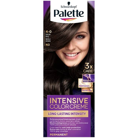 Intensive Color Creme farba do włosów w kremie 4-0 (N3) Średni Brąz
