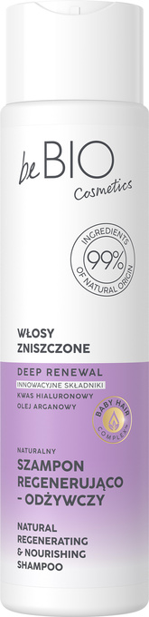 beBIO naturalny szampon do włosów zniszczonych 300 ml