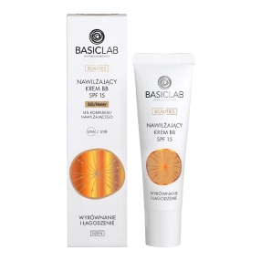 BasicLab Nawilżający krem BB SPF 15 – 310 Honey, 33 ml