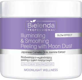 Bielenda Professional Moonlight Wellnese Rozświetlająco-wygładzający peeling z pyłem księżycowym, 550 g